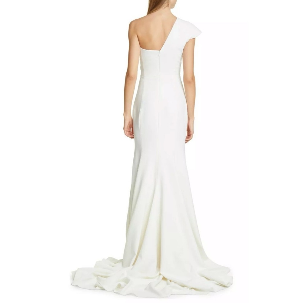 CHRISTIAN SIRIANO Ivory Off the One Shoulder Gown - Picture 2 of 12